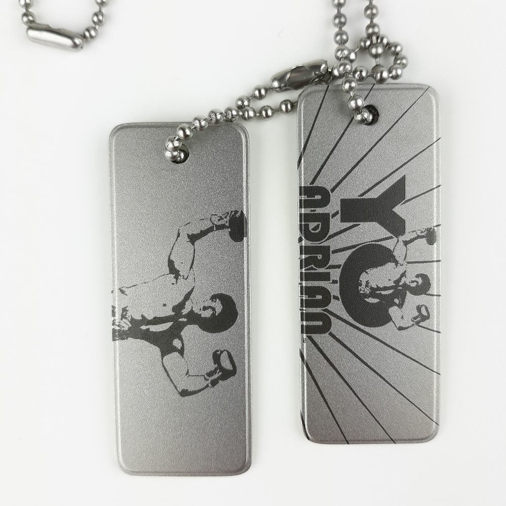 Rocky Yo Adrian Tattooed Steel Tag Chain